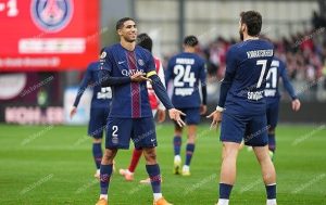 ثنائية حكيمي تقود باريس سان جيرمان لفوز كاسح على بريست
