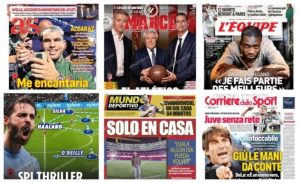 أبرز عناوين الصحف الرياضية العالمية: “ميسي يعود إلى كامب نو منتصف الليل”