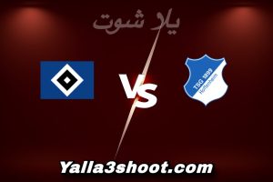مباراة هوفنهايم و هامبورغ اليوم 2025-12-13 في الدوري الألماني yalla shoot