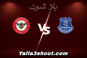 مباراة إيفرتون و برينتفورد اليوم 2026-01-04 في الدوري الإنجليزي yalla shoot